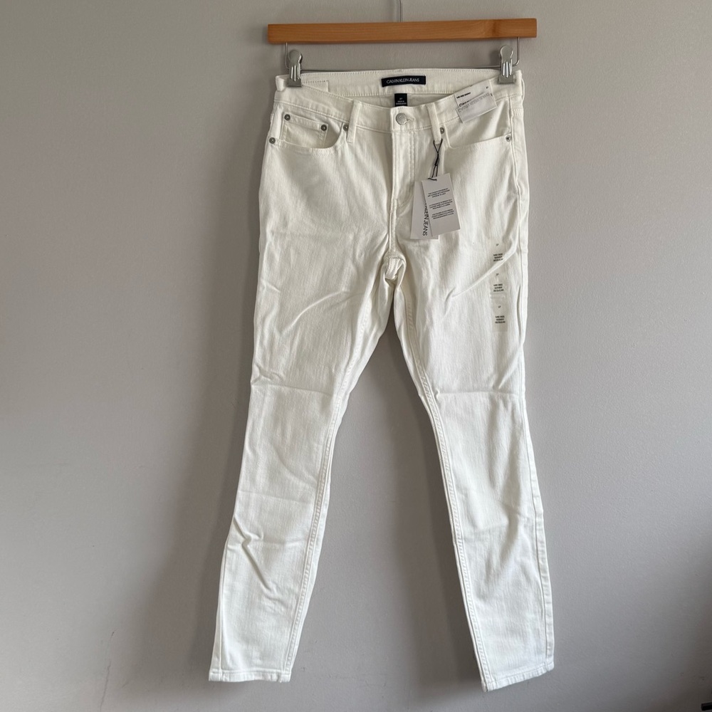 CALVIN KLEIN JEANS Mid-rise rise Skinny Regular Jeans Women Size 27 - Picture 5 of 15